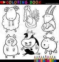 Animals for Coloring Book or Page