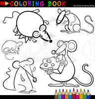 Animals for Coloring Book or Page