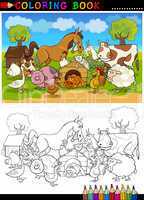 Farm and Livestock Animals for Coloring