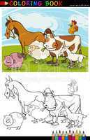 Farm and Livestock Animals for Coloring