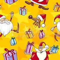 Christmas Cartoon Seamless Pattern