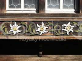 Carved Edelweiss Moulding