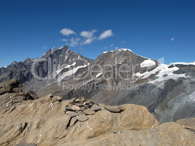 High Mountains Named Taschhorn ( 4490 m )  And Alphubel