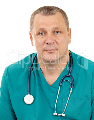Doctor with stethoscope.