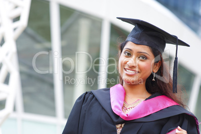 Indian female graduate student
