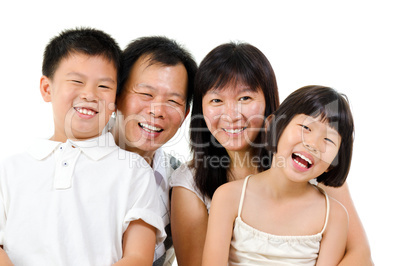 Happy Asian family