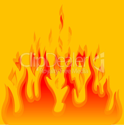 Burn flame fire vector background