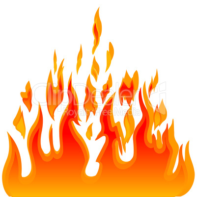 Burn flame fire vector background