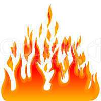 Burn flame fire vector background