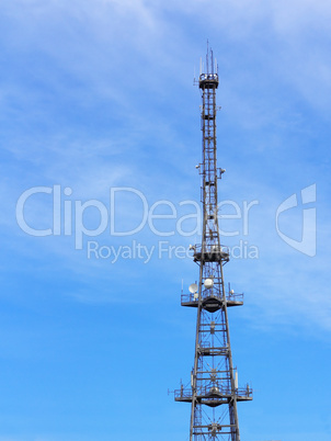 communications tower for tv and mobile phone signals