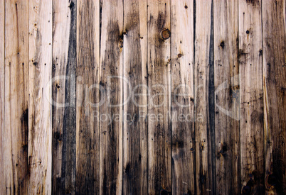 Close up of  wooden fence panels