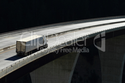 Truck on a high level bridge 08