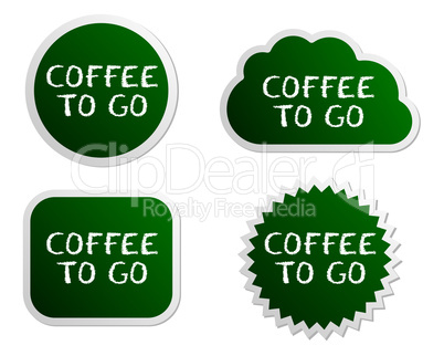 Coffee To Go Buttons