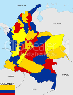 colombia map