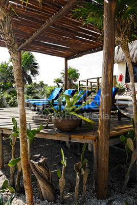 terrace of a cabana
