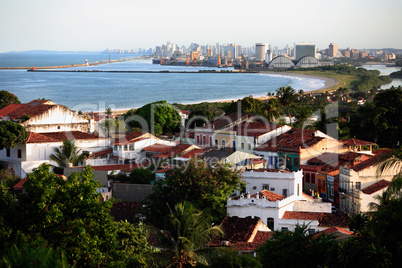 cityscape of olinda and recife pernambuco state brazil