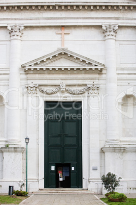 church front door venice italy