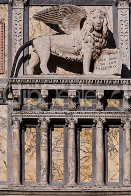 saint mark lion pazzia san marco saint mark place in the beautiful city of venice in italy