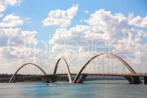 Juscelino Kubitschek bridge in brasilia brazil