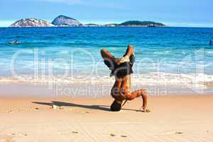 man dancing capoeira