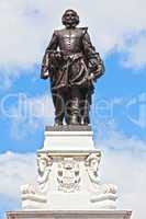 Samuel de Champlain statue quebec city canada