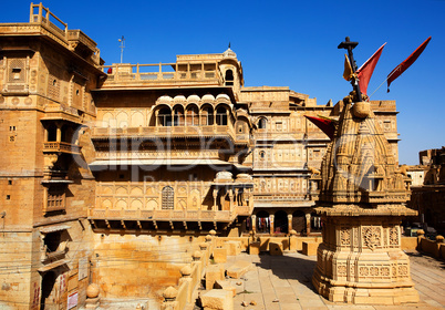 Raj Mahal royal palace of jaisalmer in rajasthan state in india