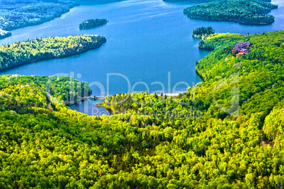 sacaomie lake in quebec canada