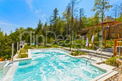 spa of sacacomie hotel lake in quebec canada