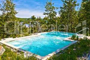 spa of sacacomie hotel lake in quebec canada
