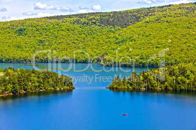 lake of sacacomie  in quebec canada