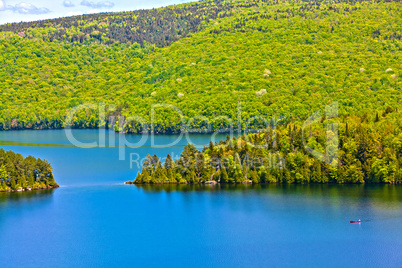 lake of sacacomie  in quebec canada