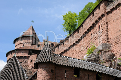 France, Haut Koenigsbourg castle in Alsace