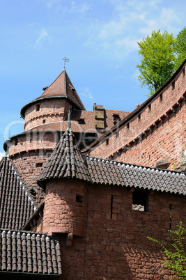 France, Haut Koenigsbourg castle in Alsace