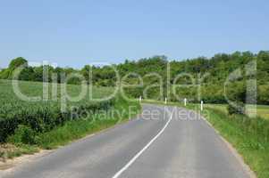 France, a country road in Jumeauville