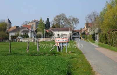 the village of Drocourt