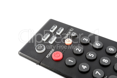The button of power on a remote control panel