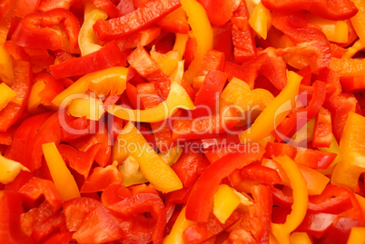 Fresh peppers vegetable