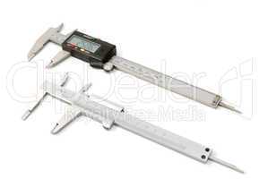 Stainless steel and digital calipers