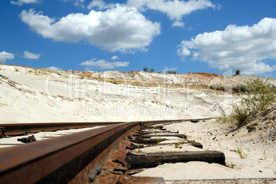 Old rusty railway