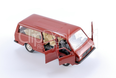 Collection scale model of the car Minibus