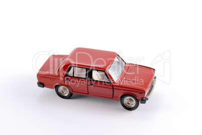 Collection scale model of the red car