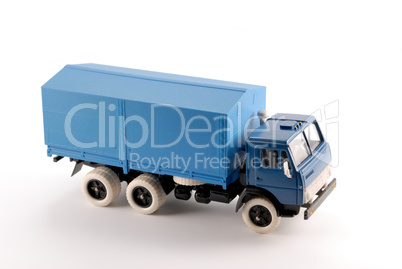 Collection scale model of the blue truck