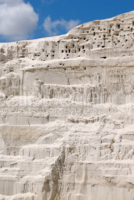 Sandy mountain with the bird's nests