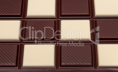 Food collection - Black and white chocolate