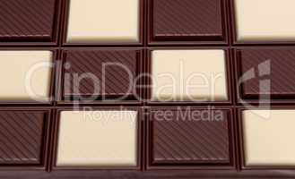 Food collection - Black and white chocolate