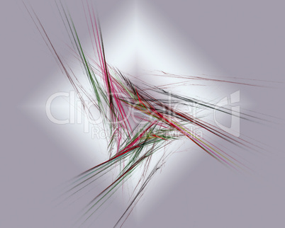 Abstract Fractal Art Lines Object