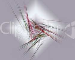 Abstract Fractal Art Lines Object