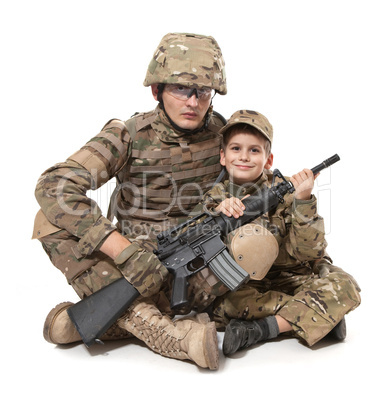 Military Father and Son