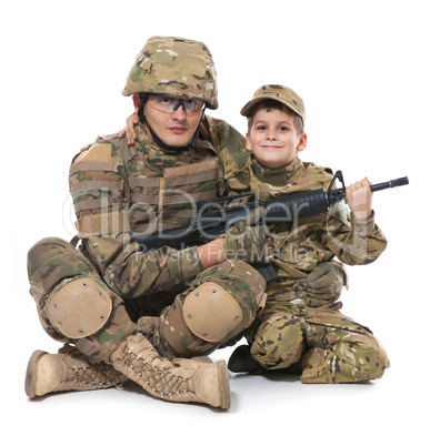 Military Father and Son