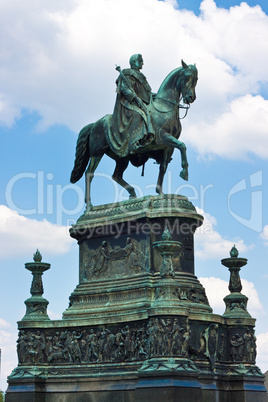 Equestrian Statue of King John of Saxony  in Dresden, Germany